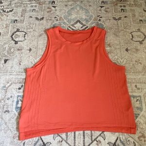 Lululemon train to be tech tank orange